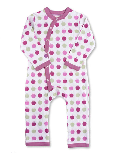 Apple Kimono Romper Multi Pink Organic Cotton - Jazzy Organics