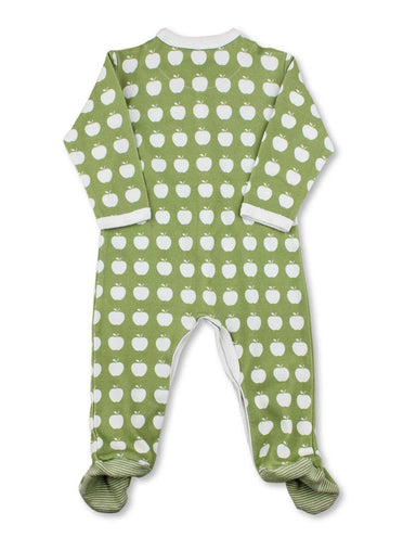 Apple One - Piece Green Organic Cotton - Jazzy Organics