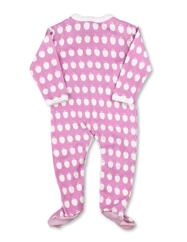 Apple One - Piece Pink Organic Cotton - Jazzy Organics