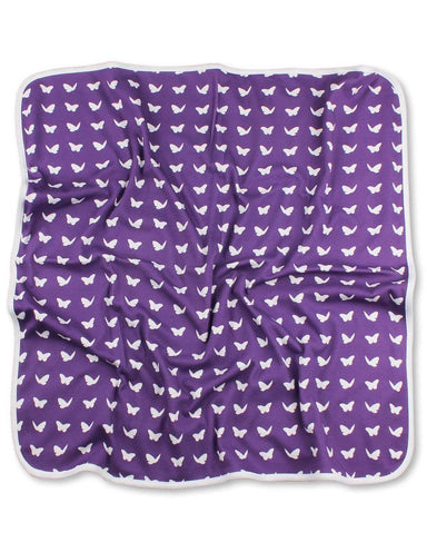 Butterfly Blanket Purple Organic Cotton - Jazzy Organics