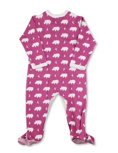 Hippo One - Piece Rasberry Organic Cotton - Jazzy Organics