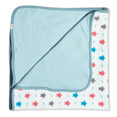 Turtle Organic Cotton Blanket Multi - Jazzy Organics